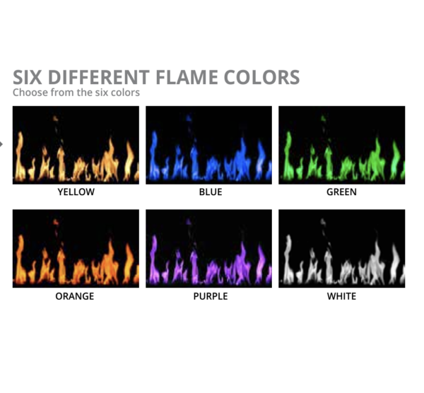 gallery of flame color options