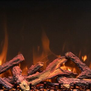closeup photos of a modern electric fireplace - the modern flames orion tradtional 36" - on display at the fire place in mesa az - fireplace store and showroom