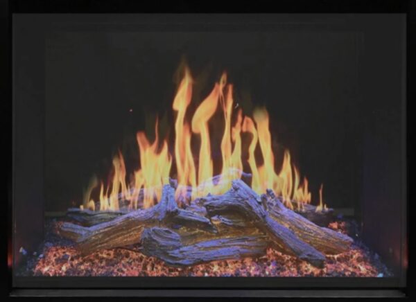 closeup photo of modern flames orion traditional 42" electric fireplace at a fireplace showroom in mesa arizona -The Fire Place